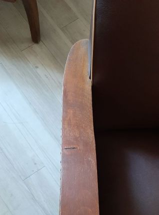 Fauteuil club simili cuir