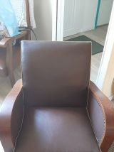 Fauteuil club simili cuir
