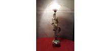 lampe bronze laiton motif
