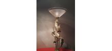 lampe bronze laiton motif