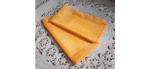 Jolie paire de rideaux orange (vintage)