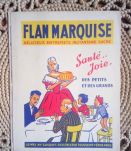 Ancien protège cahier publicitaire " Flan Marquise"