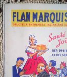 Ancien protège cahier publicitaire " Flan Marquise"