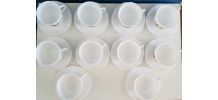 10 tasses et sous-tasses Arcopal