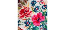 Coussin ovale canevas champêtre 1969