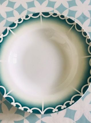 8 assiettes creuses Digoin style Art déco