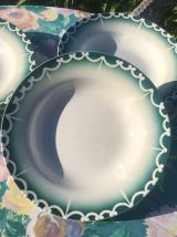 8 assiettes creuses Digoin style Art déco