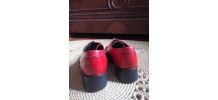 Chaussures Richelieu en cuir rouge - Elisabeth Stuart (36)