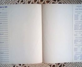 Ancien protège cahier publicitaire 