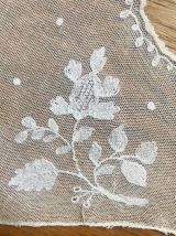 Ancien col dentelle de fillette fin 19ème s.