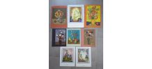 Lot 8 menus paquebot France 