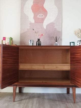 Enfilade vintage pieds compas