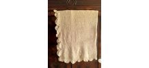 Ancienne nappe au crochet fait main (coton)