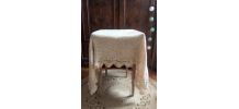 Ancienne nappe au crochet fait main (coton)