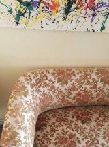 TRÈS JOLIE PETITE BANQUETTE "A L'ITALIENNE"  MARQUETERIE 