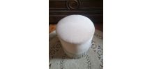 Pouf en velours à franges (Années 60)