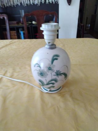 Pied de lampe céramique peinte à la main  