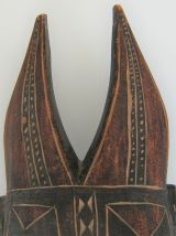 Statue masque mural bois semainier? Baoulé? Art africain 