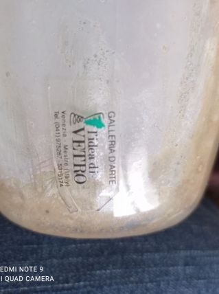 Vase en verre italien
