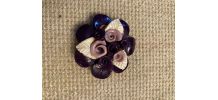 Broche vintage à fleurs 