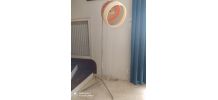 Lampe unique sur base sèche cheveux année 70