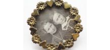 ancienne broche porte photo