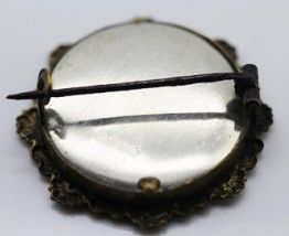 ancienne broche porte photo