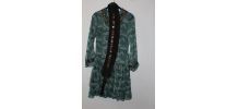 Robe volantée ZANA motifs colorés et perles 38 