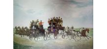 Lithographie anglaise  "The Brighton daymails"