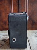 Appareil photo à soufflet Zeiss Ikon avec son étui en cuir