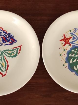 Paire d'assiettes Lurçat et Picart le Doux