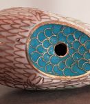 Très beau cygne ancien en émail cloisonné 