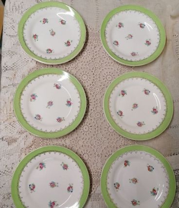 Assiettes à dessert Digoin Sarreguemines 