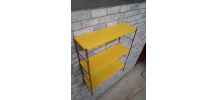 etagere string   style tomado metal  jaune montant strier or