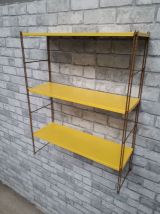 etagere string   style tomado metal  jaune montant strier or