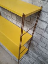 etagere string   style tomado metal  jaune montant strier or