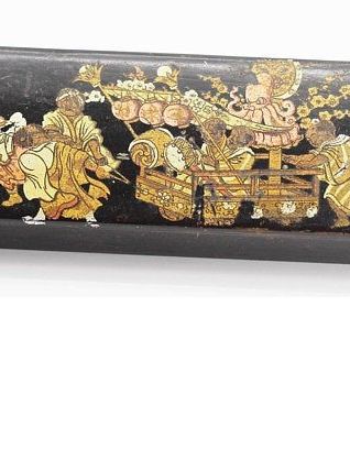 Ancienne boite chinoise en papier mâché