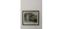 Cadre typogravure '' Sérénade au petit TRIANON '' 