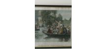 Cadre typogravure '' Sérénade au petit TRIANON '' 