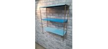 Etagere string style tomado 1960 metal 2 bleu  ciel et  1 fo