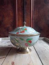 Deux jolies pièces en laiton cloisonné 