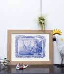  Lithographie gravure girafe animal - format A3