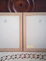 Deux reproductions de  tableaux célèbres sur soie