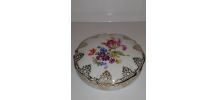 Boîte Porcelaine de Limoges SAP France décor floral