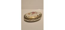 Boîte Porcelaine De Limoges Décor Floral