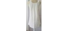 Authentique chemise de nuit début 1900 coton blanc 38/40