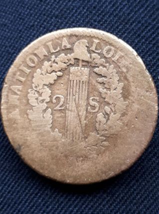 Lot de 2 pièces-2 Sols Louis XVI 1792