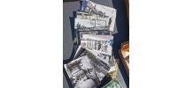 LOT de cartes postales en noir et blanc