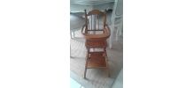 Chaise haute ancienne  pour poupée 