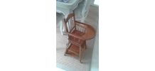 Chaise haute ancienne  pour poupée 